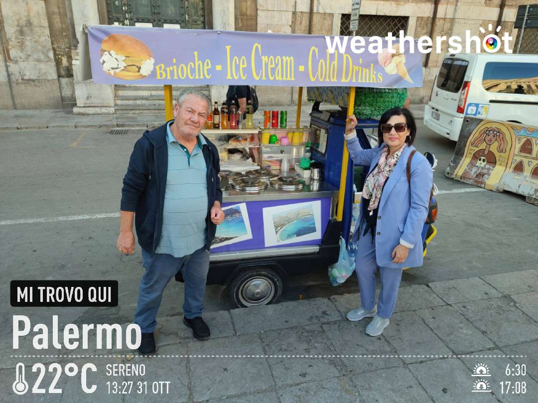 Sunny weather in Palermo, 22°C — October 31, 2022 (community photo)
