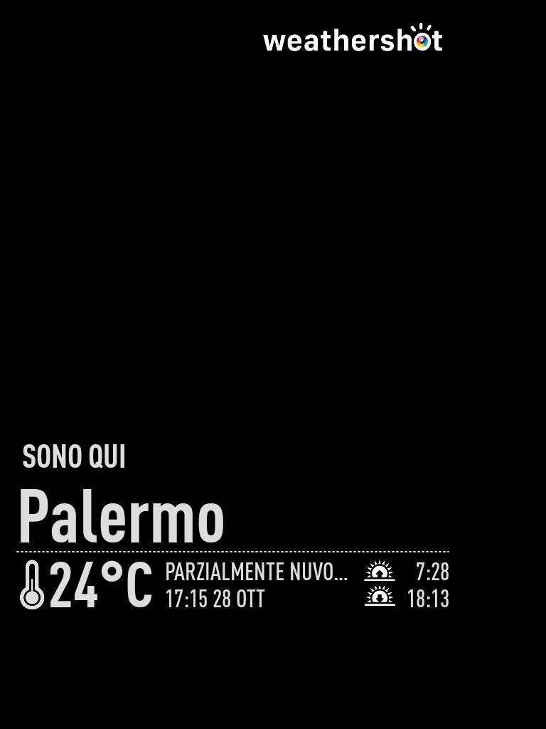 Partly cloudy weather in Palermo, 24°C — October 28, 2023 (community photo)