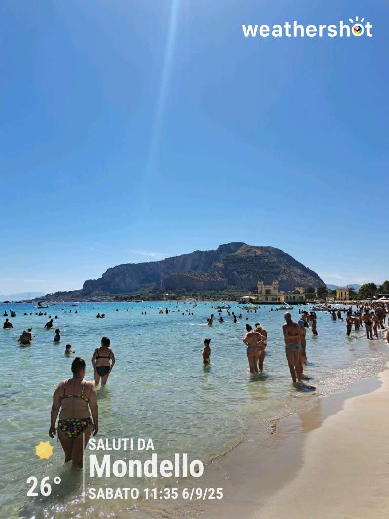 Sunny weather in Palermo, 26°C — September 6, 2025 (community photo)