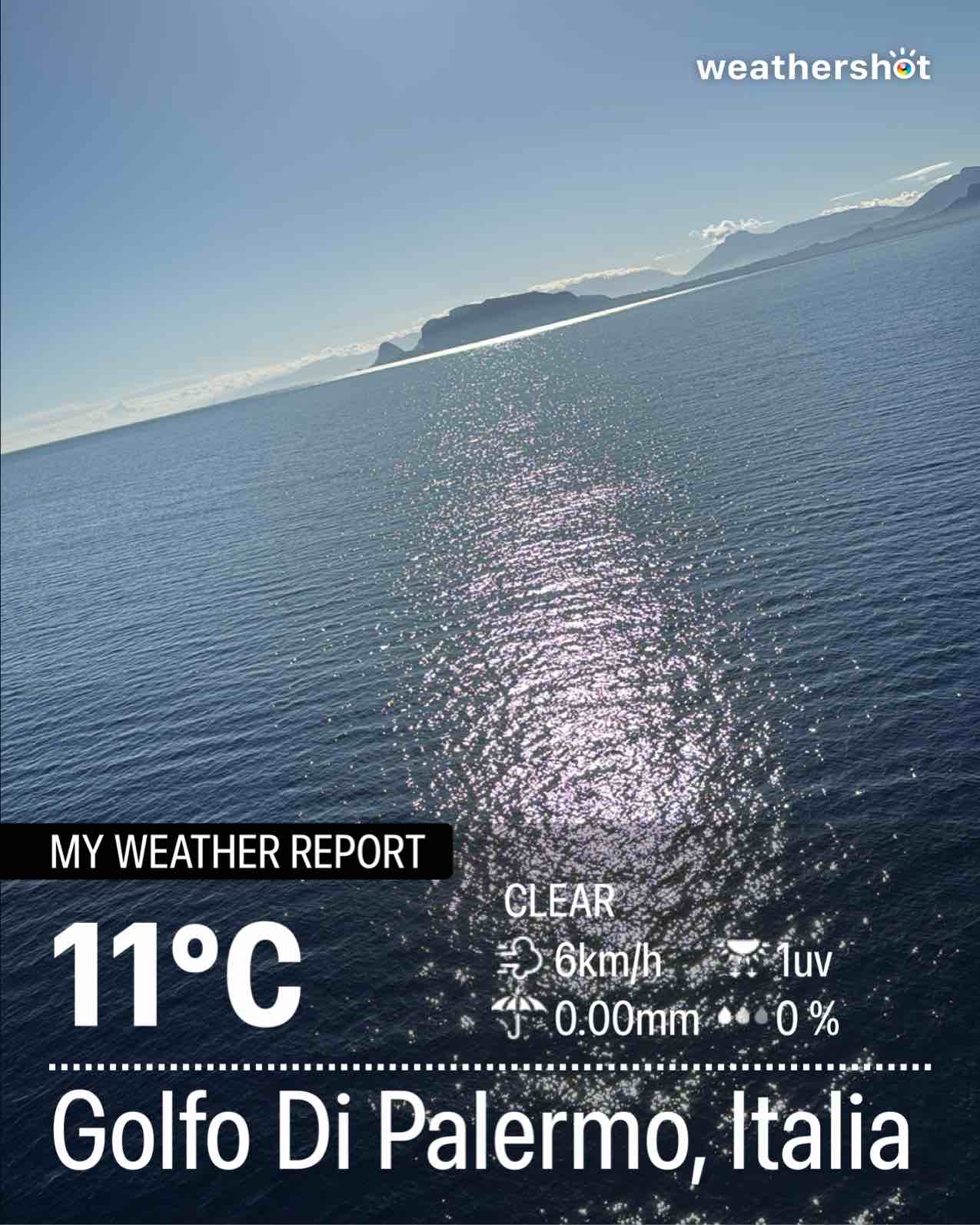 Weather in Palermo, 11°C — March 14, 2026 (community photo)