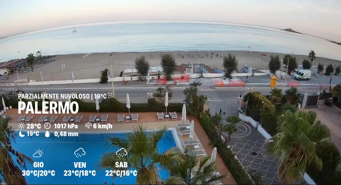Weather in Palermo, 19°C — October 7, 2026 (community photo)