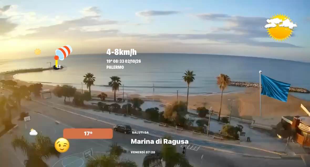 Clear weather in Palermo, 19°C — October 2, 2026 (community photo)