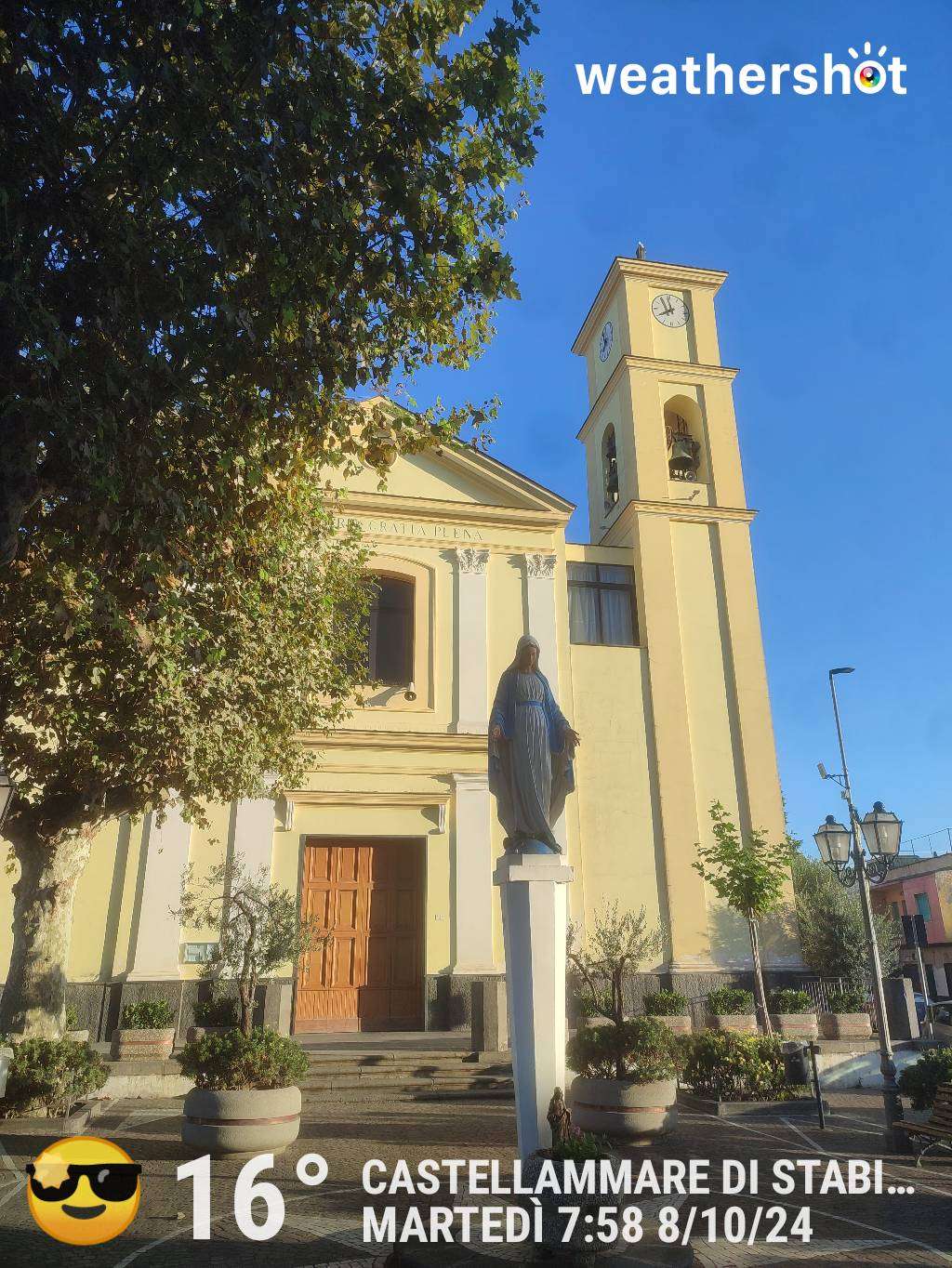 Sunny weather in Castellammare di Stabia, 16°C — October 8, 2024 (community photo)