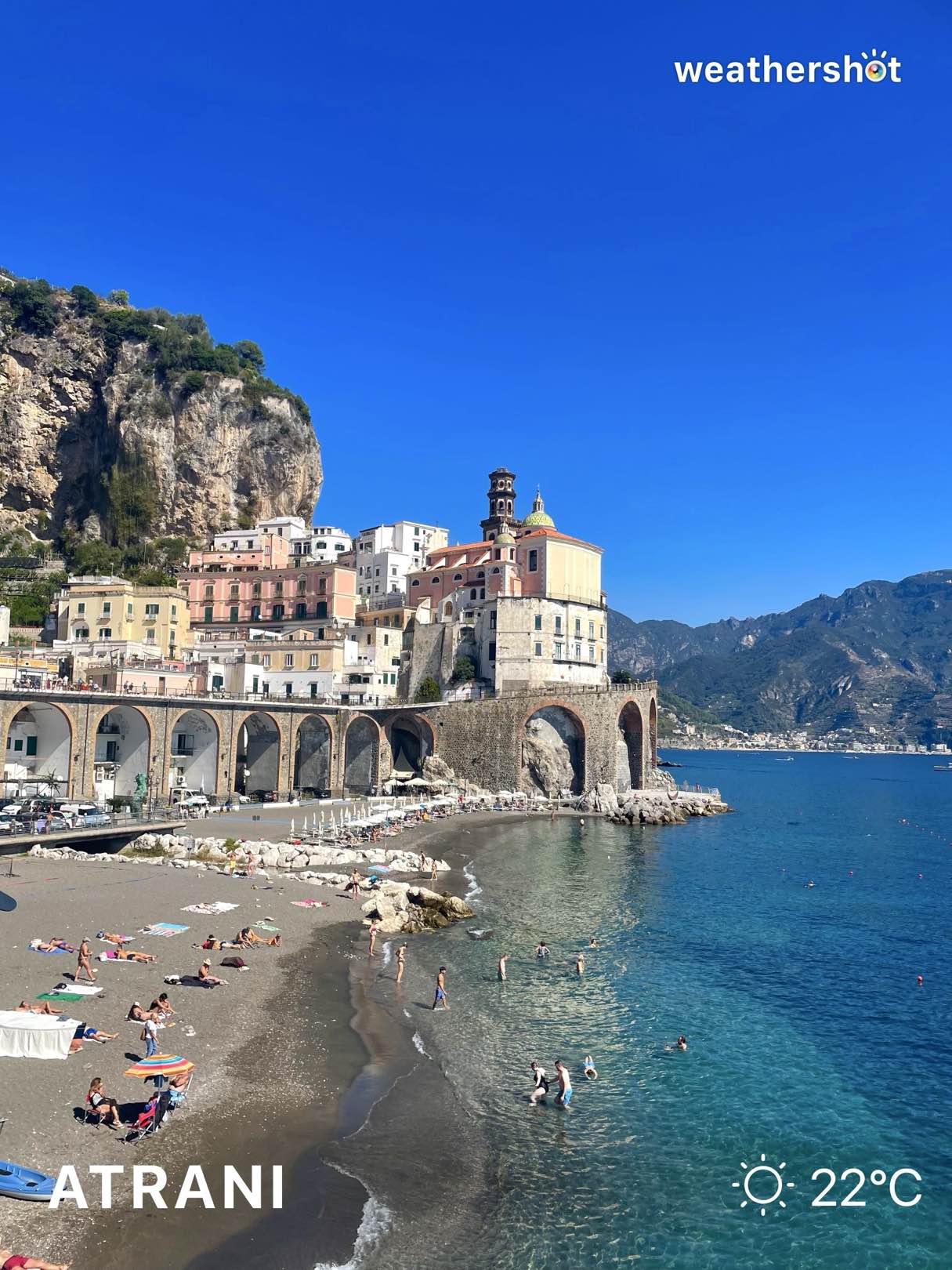 Clear weather in Atrani, 22°C — October 1, 2026 (community photo)