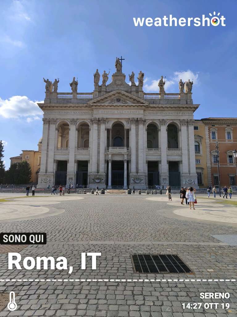 Sunny weather in Roma, 23°C — October 19, 2025 (community photo)