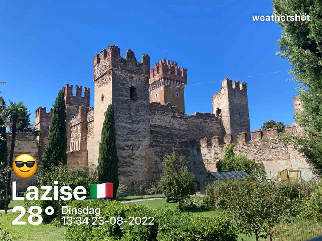 Sunny weather in Lazise, 23°C — October 15, 2022 (community photo)