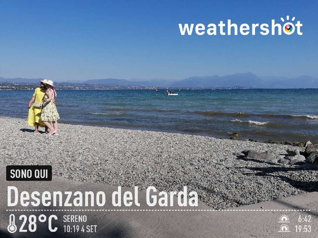 Sunny weather in Desenzano del Garda, 28°C — September 4, 2026 (community photo)