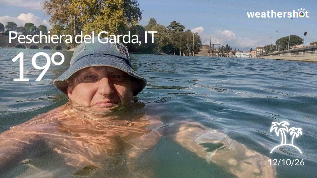 Clear weather in Peschiera del Garda, 19°C — October 12, 2026 (community photo)