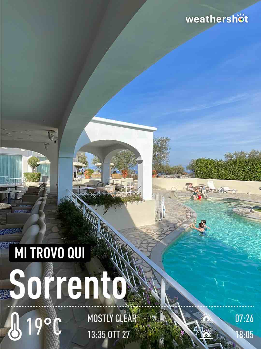 Weather in Sorrento, 19°C — October 27, 2021 (community photo)