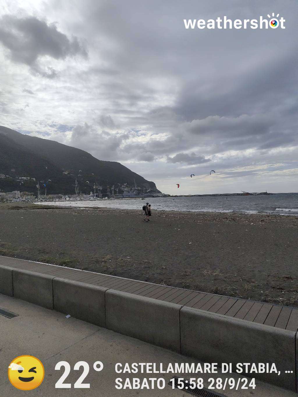 Cloudy weather in Castellammare di Stabia, 22°C — September 28, 2024 (community photo)
