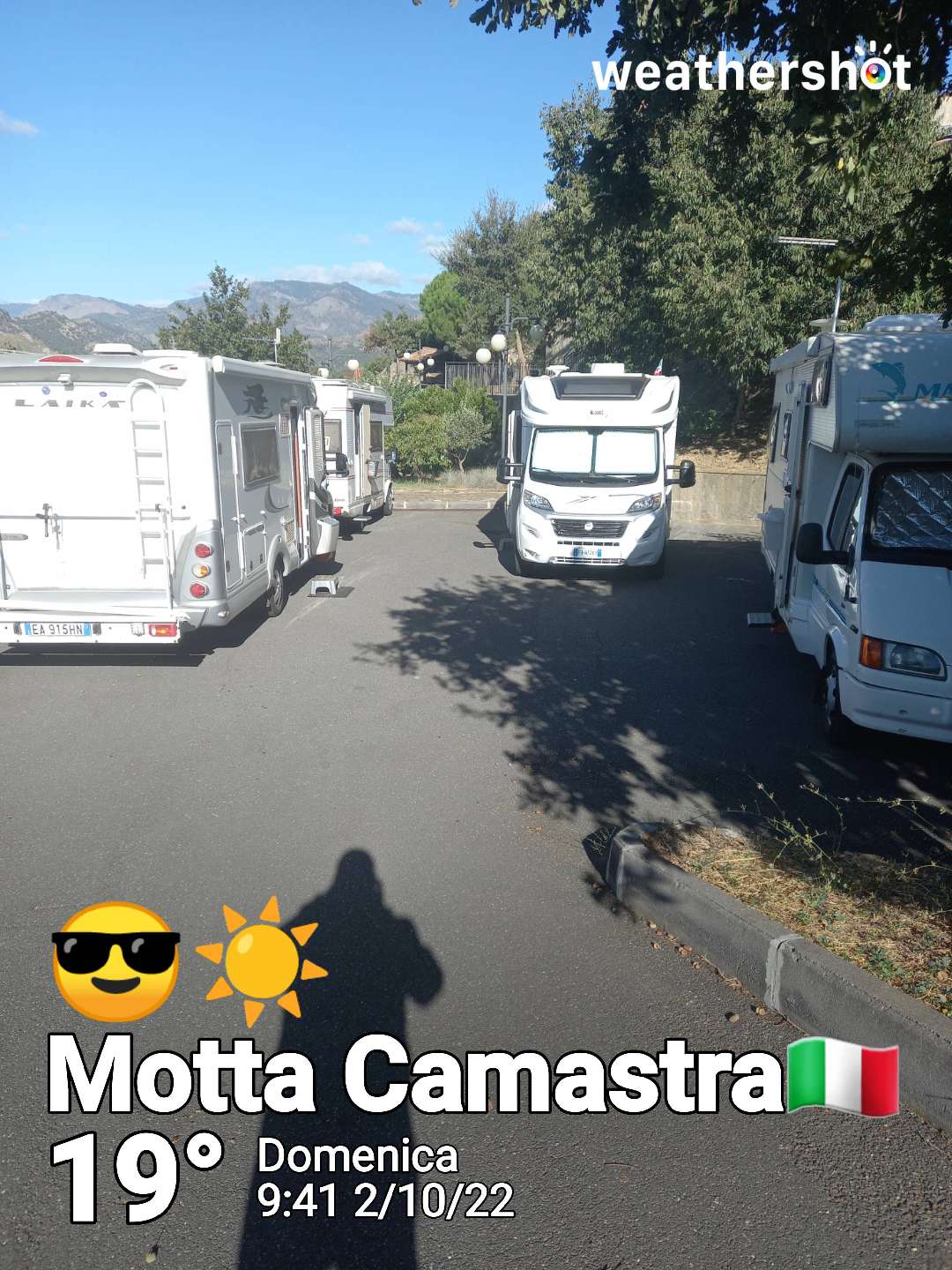 Clear weather in Motta Camastra, 19°C — October 2, 2022 (community photo)
