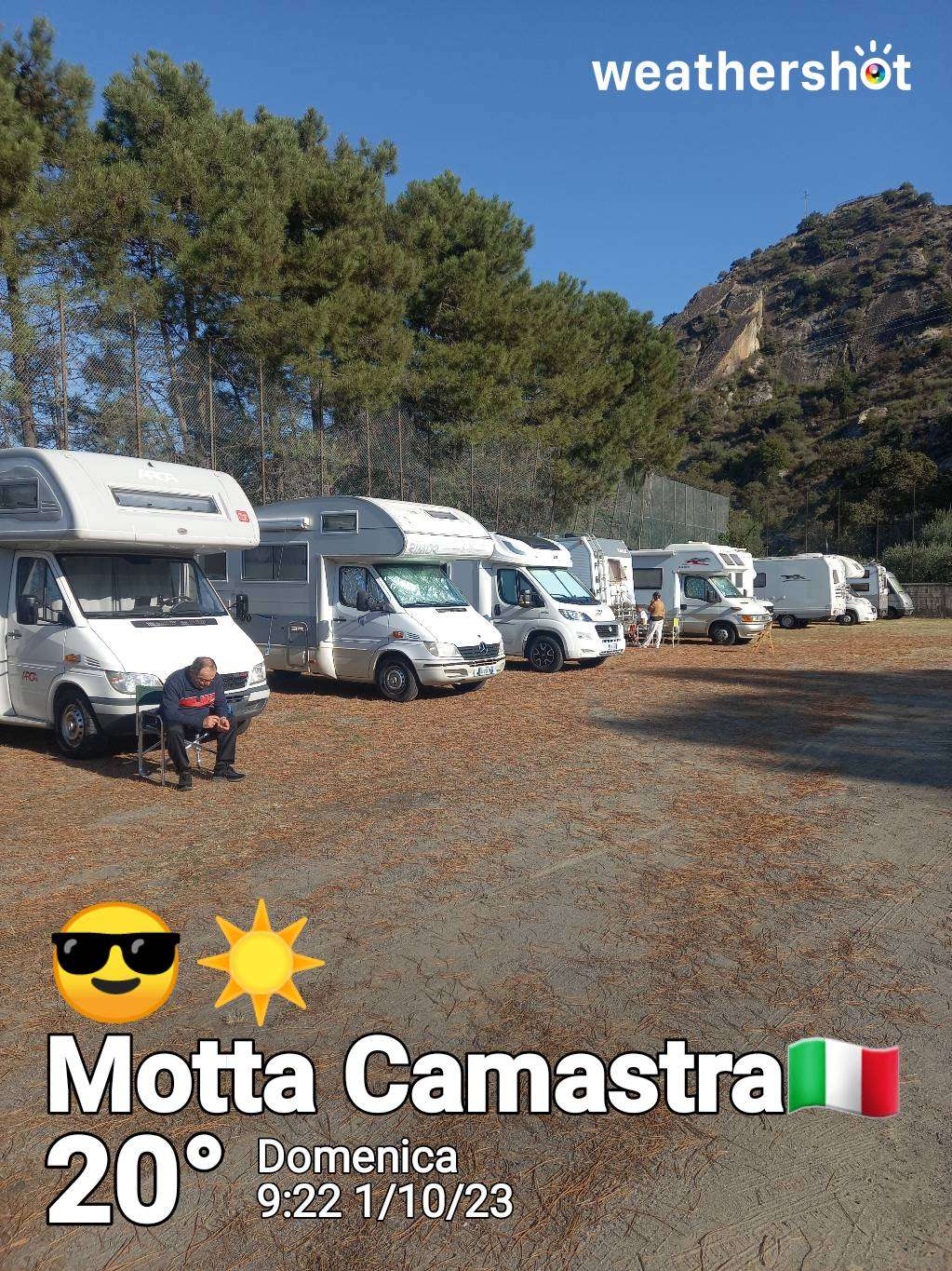 Sunny weather in Motta Camastra, 20°C — October 1, 2023 (community photo)