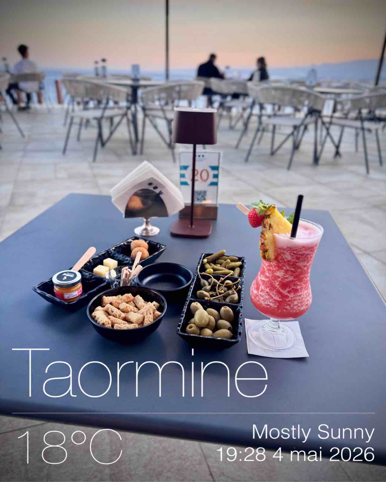 Weather in Taormina, 18°C — May 5, 2026 (community photo)