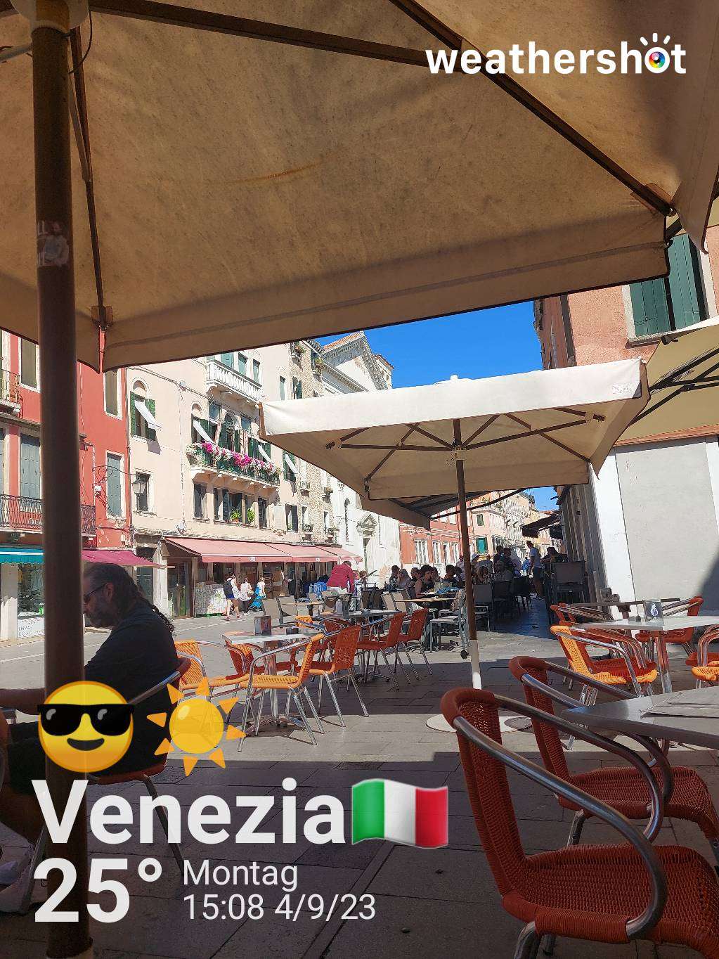 Sunny weather in Venezia, 25°C — September 4, 2023 (community photo)