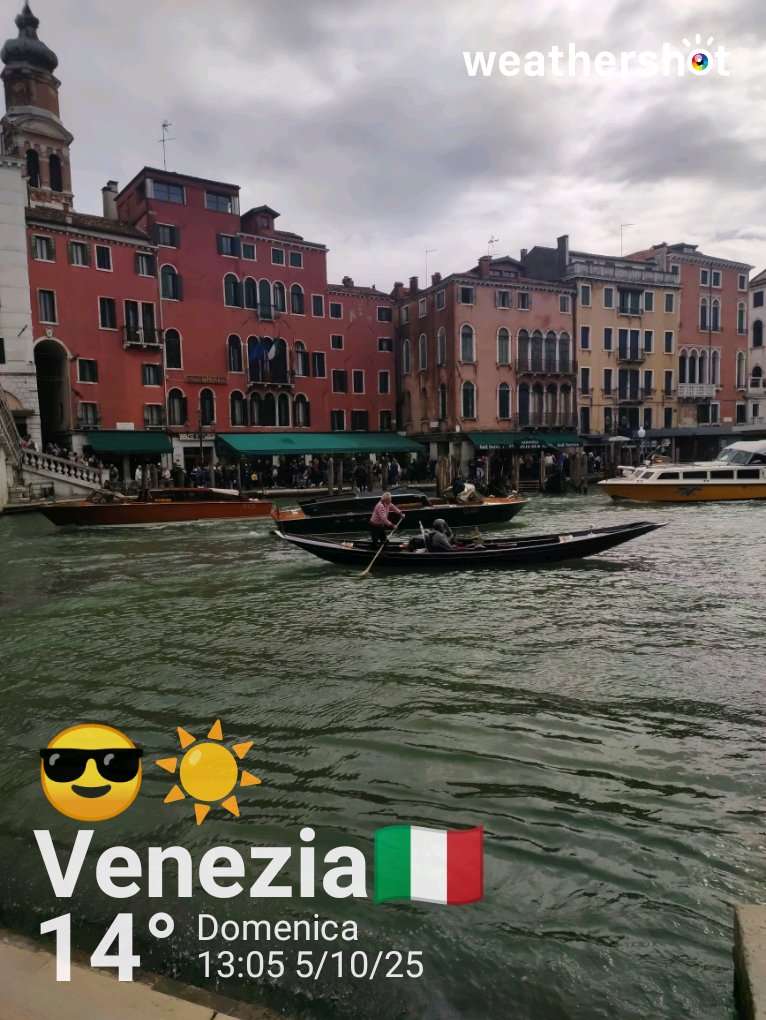 Clear weather in Venezia, 14°C — October 5, 2025 (community photo)