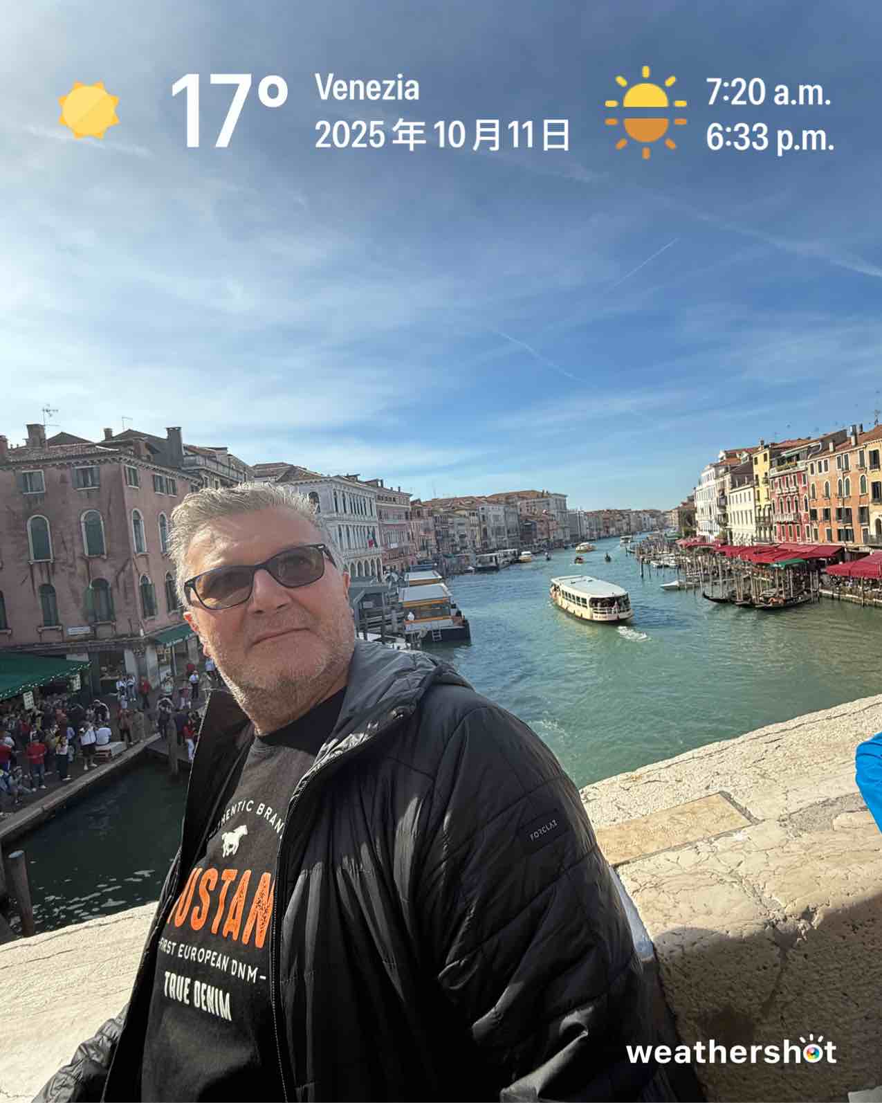 Clear weather in Venezia, 17°C — October 11, 2025 (community photo)