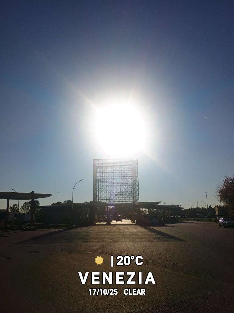 Sunny weather in Venezia, 20°C — October 17, 2025 (community photo)