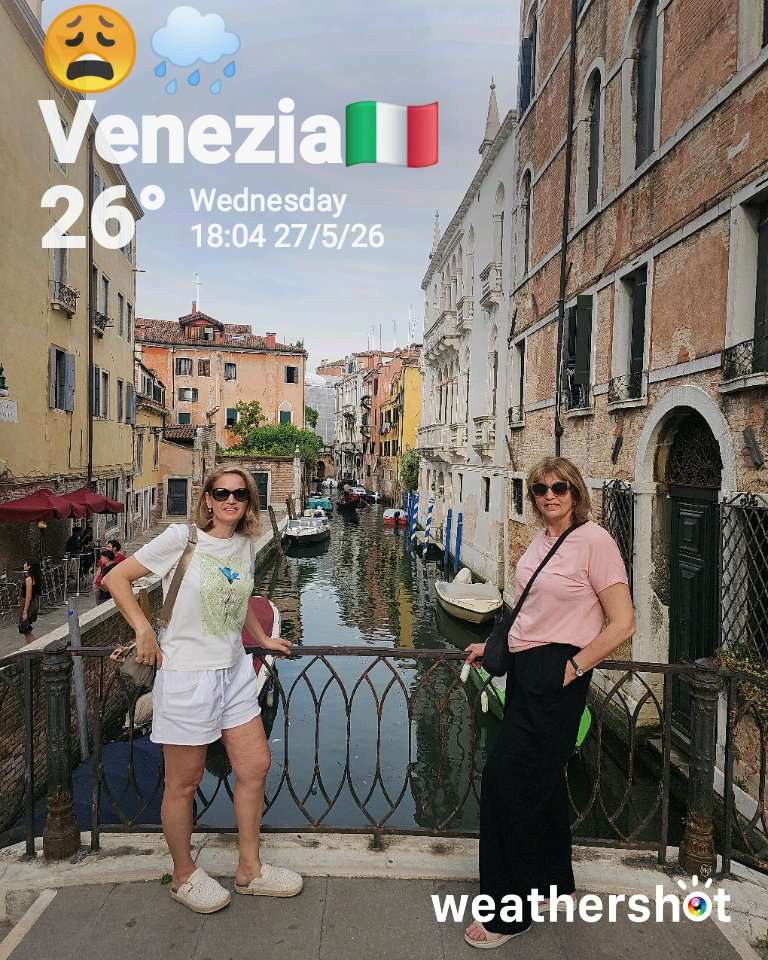 Rainy weather in Venezia, 26°C — May 27, 2026 (community photo)