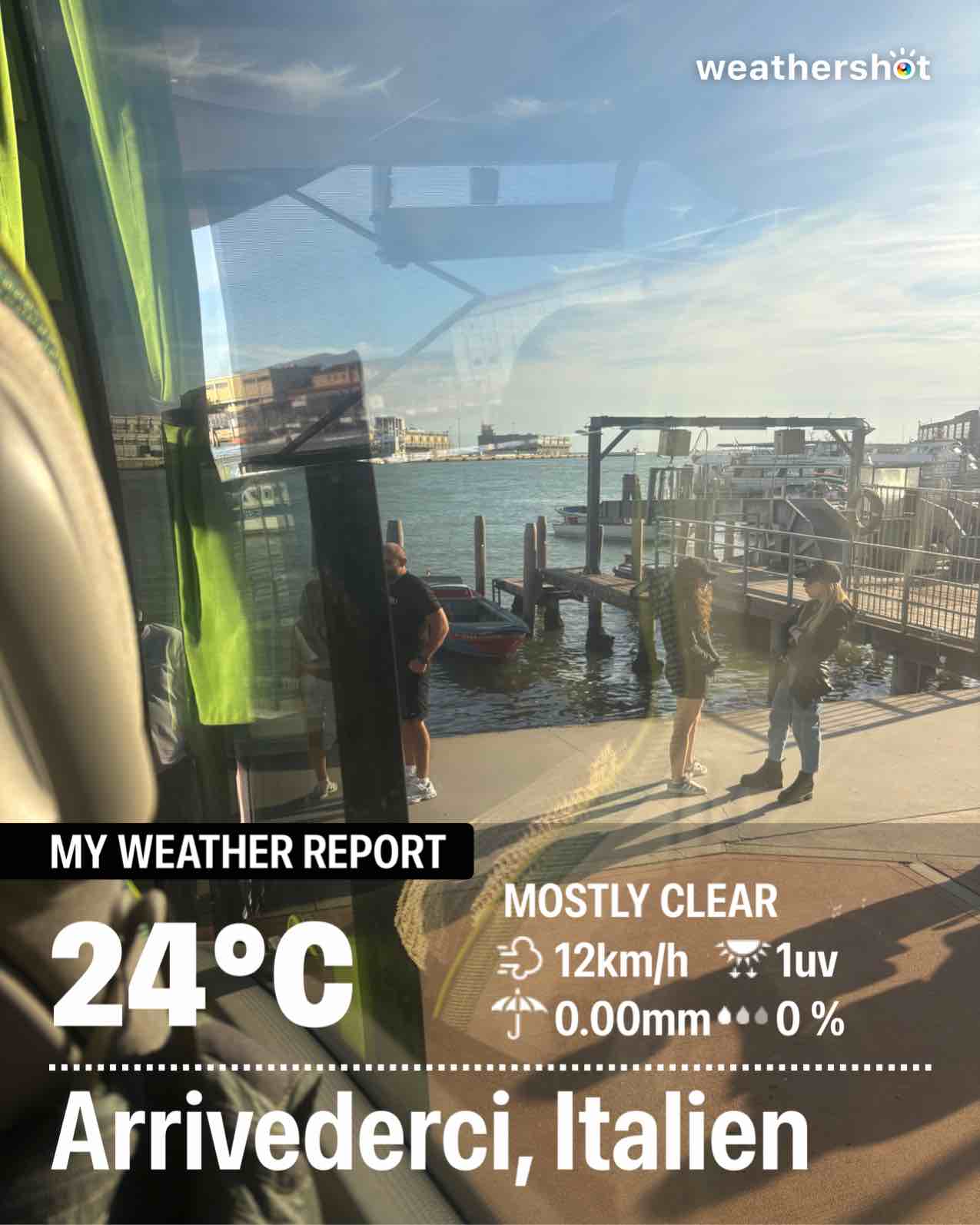 Weather in Venezia, 24°C — September 13, 2026 (community photo)