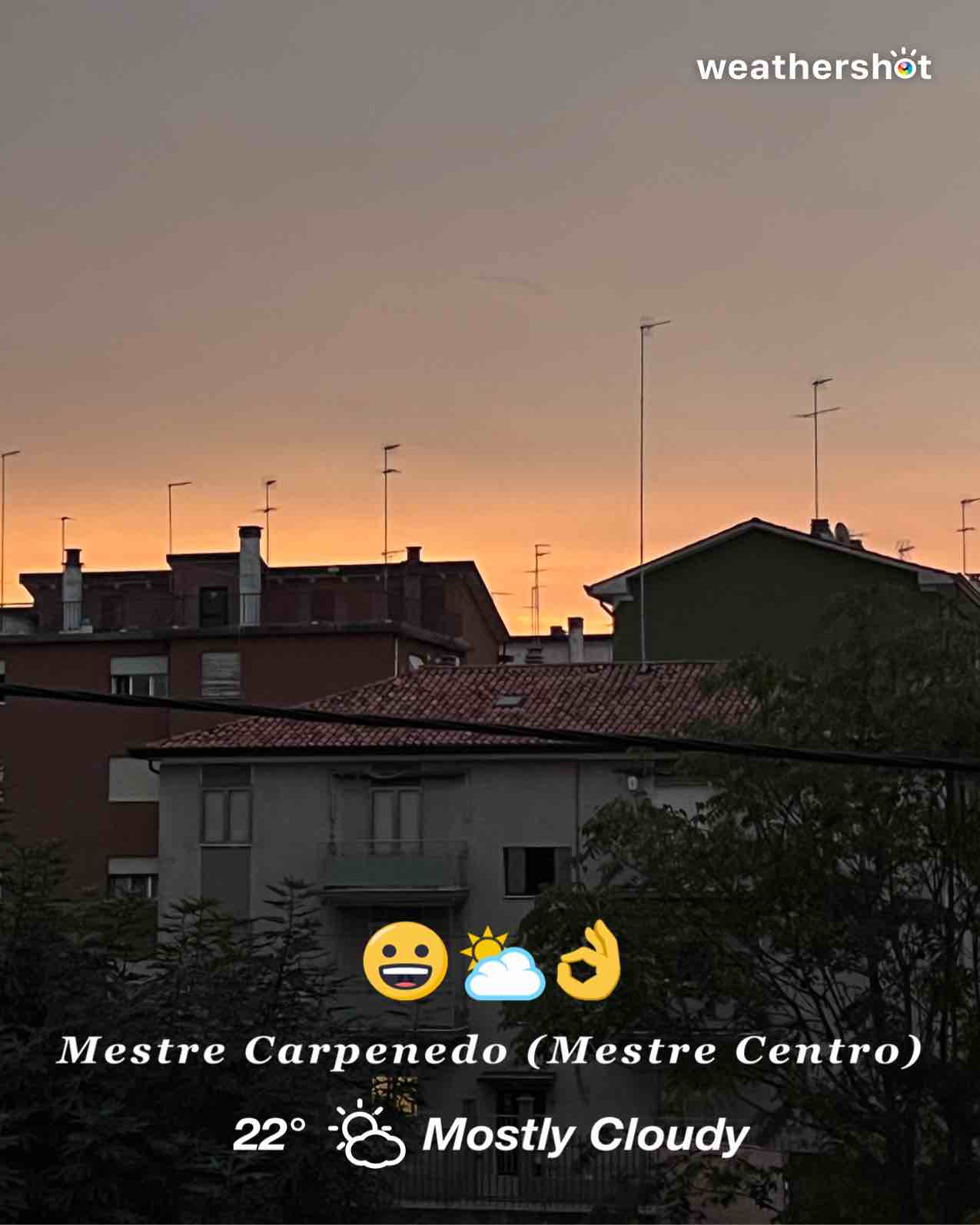 Partly cloudy weather in Venezia, 22°C — September 9, 2026 (community photo)