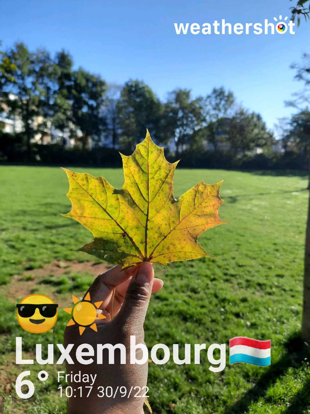 Clear night weather near Luxembourg, 31°C — September 30, 2022 (community photo)