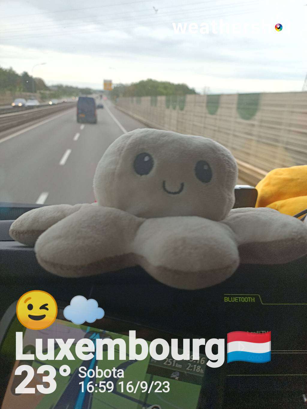 Cloudy weather near Luxembourg, 23°C — September 16, 2023 (community photo)