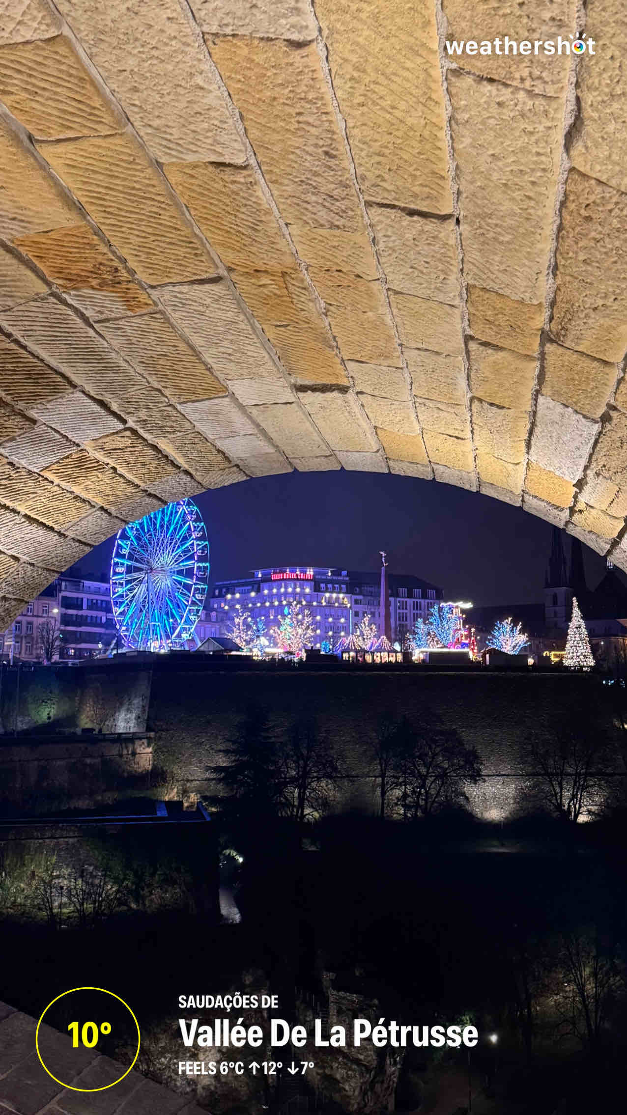 Rainy weather near Luxembourg, 10°C — December 7, 2025 (community photo)