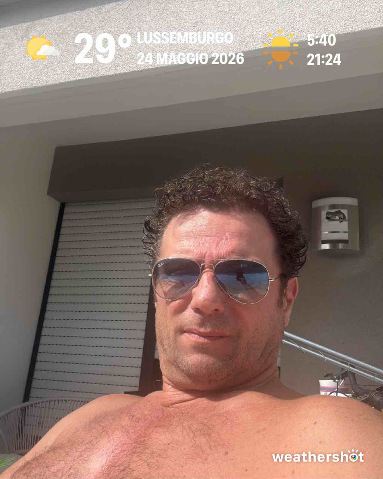 Partly cloudy weather in Lëtzebuerg, 29°C — May 24, 2026 (community photo)