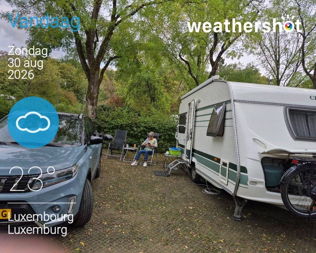 Cloudy weather near Luxembourg, 23°C — August 30, 2026 (community photo)