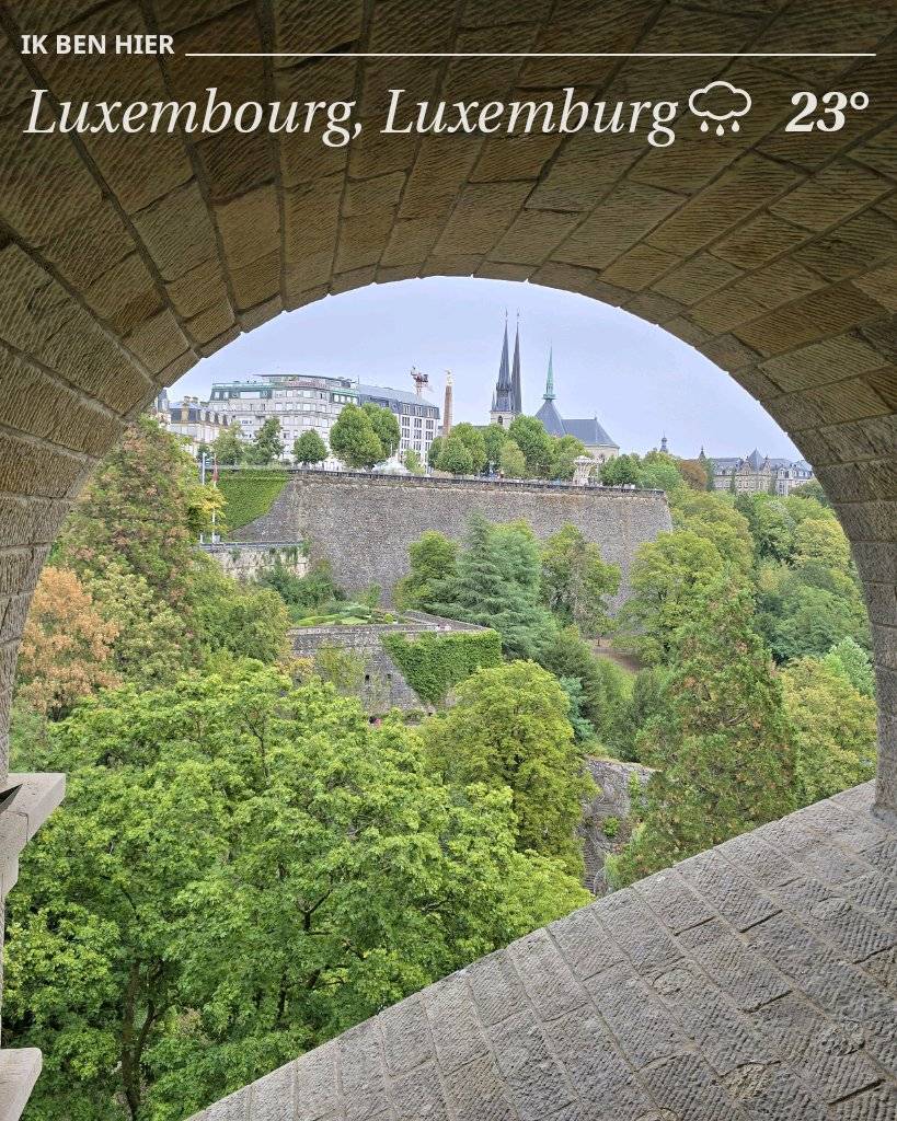 Rainy weather near Luxembourg, 23°C — August 18, 2026 (community photo)