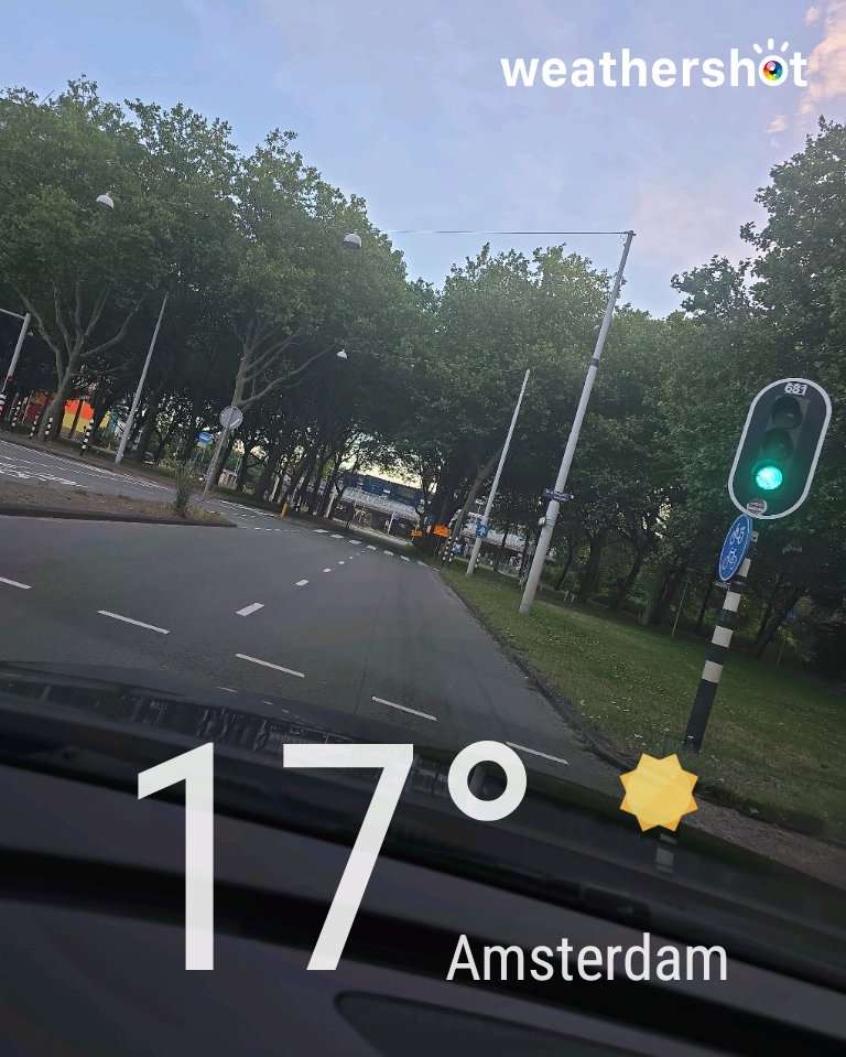 Clear weather in Amsterdam, 17°C — June 29, 2026 (community photo)