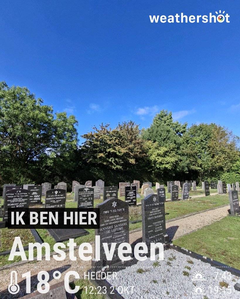 Sunny weather in Amstelveen, 18°C — October 2, 2026 (community photo)