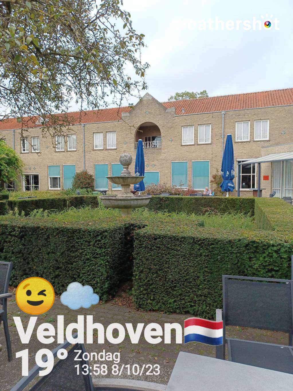 Cloudy weather in Veldhoven, 19°C — October 8, 2023 (community photo)