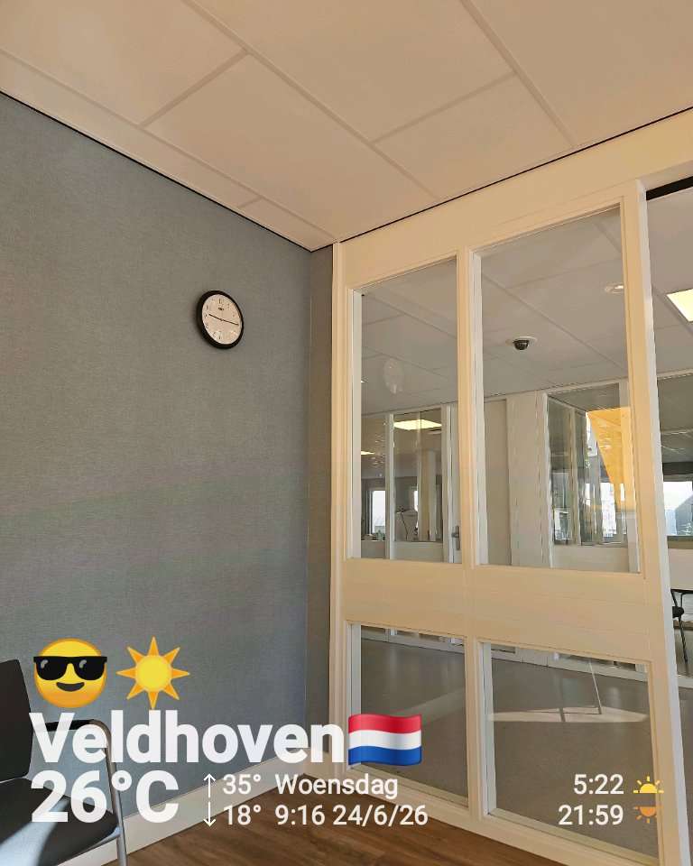 Sunny weather in Veldhoven, 26°C — June 24, 2026 (community photo)