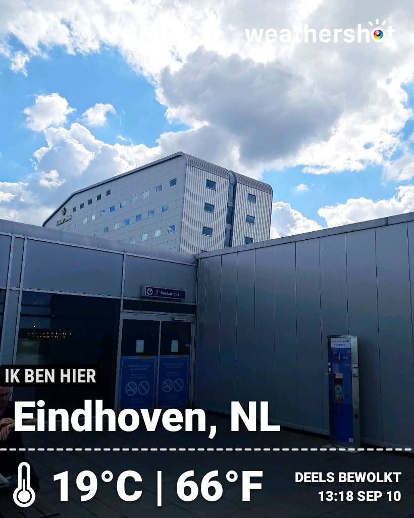Partly cloudy weather in Eindhoven, 19°C — September 10, 2026 (community photo)