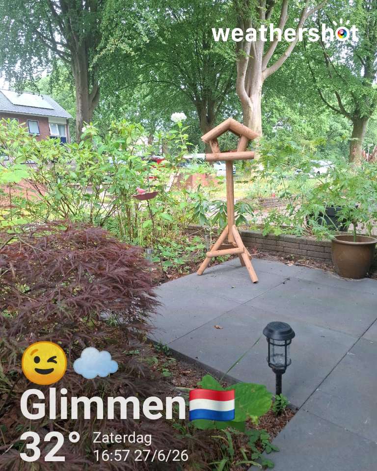 Cloudy weather in Glimmen, 32°C — June 27, 2026 (community photo)