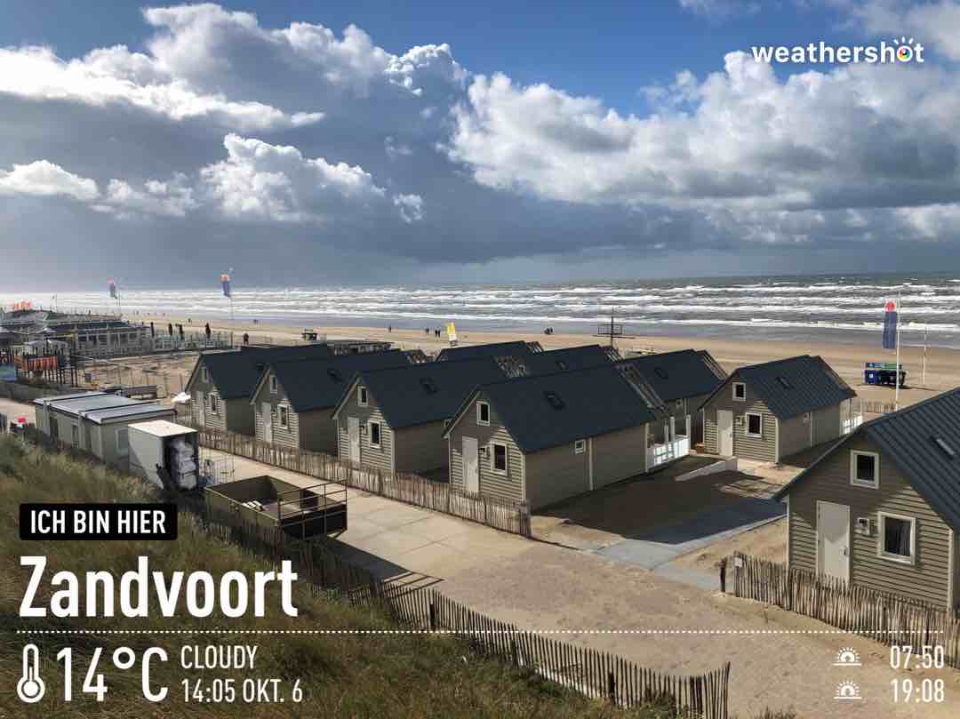 Cloudy weather in Zandvoort, 14°C — October 6, 2021 (community photo)