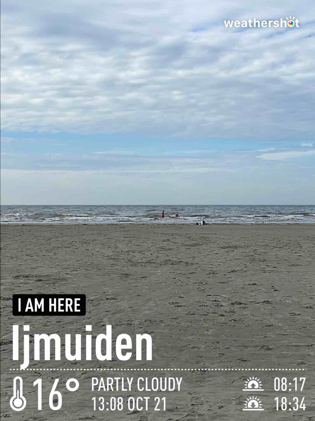 Weather in IJmuiden, 16°C — October 21, 2022 (community photo)