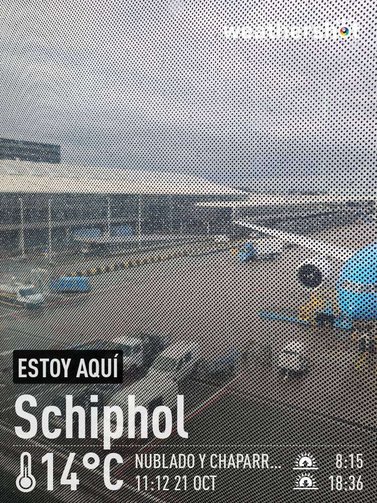 Rainy weather in Schiphol, 14°C — October 21, 2023 (community photo)