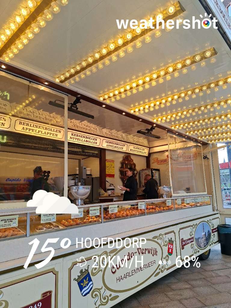 Cloudy weather in Hoofddorp, 15°C — October 9, 2025 (community photo)