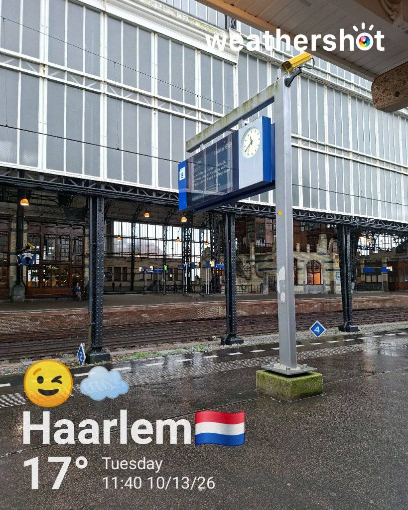 Cloudy weather in Haarlem, 17°C — October 13, 2026 (community photo)