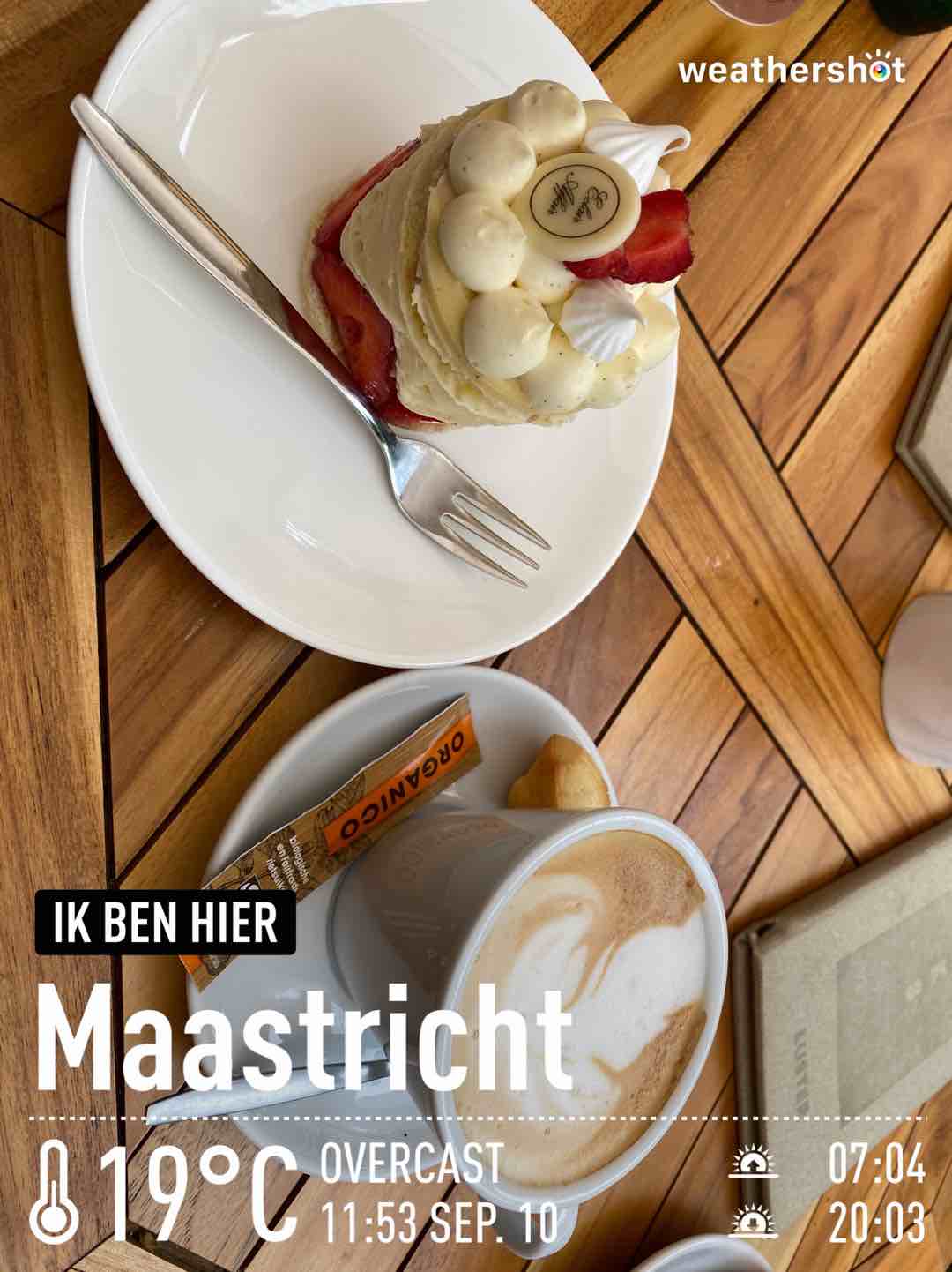 Cloudy weather in Maastricht, 19°C — September 10, 2021 (community photo)