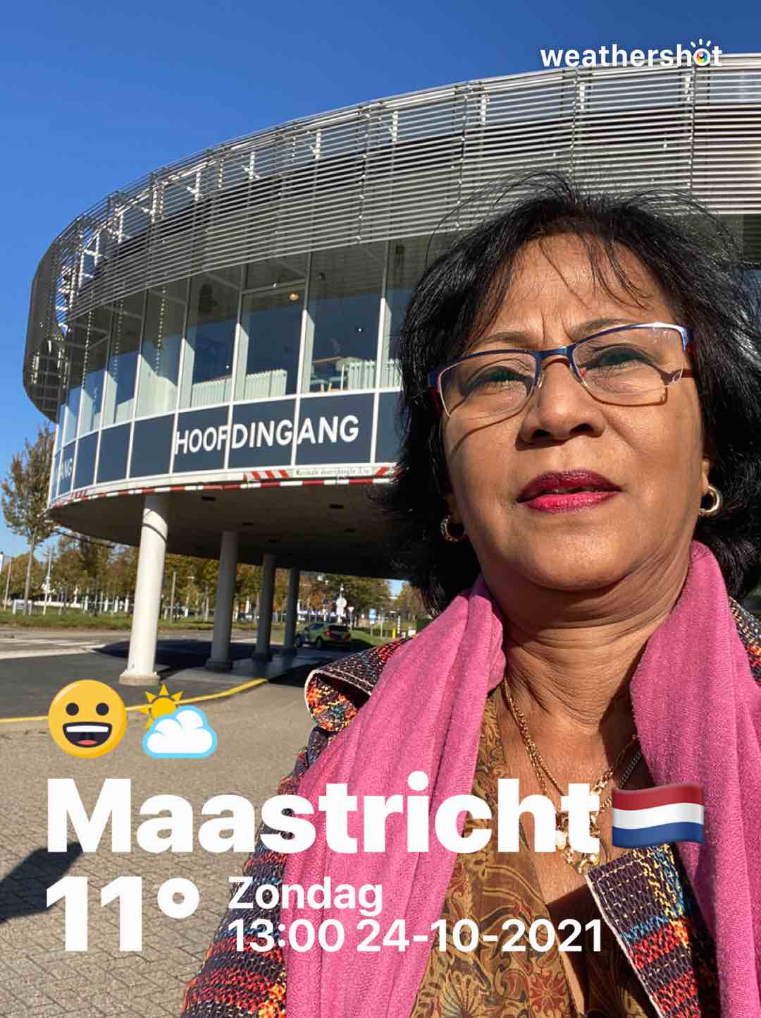 Partly cloudy weather in Maastricht, 11°C — October 24, 2021 (community photo)
