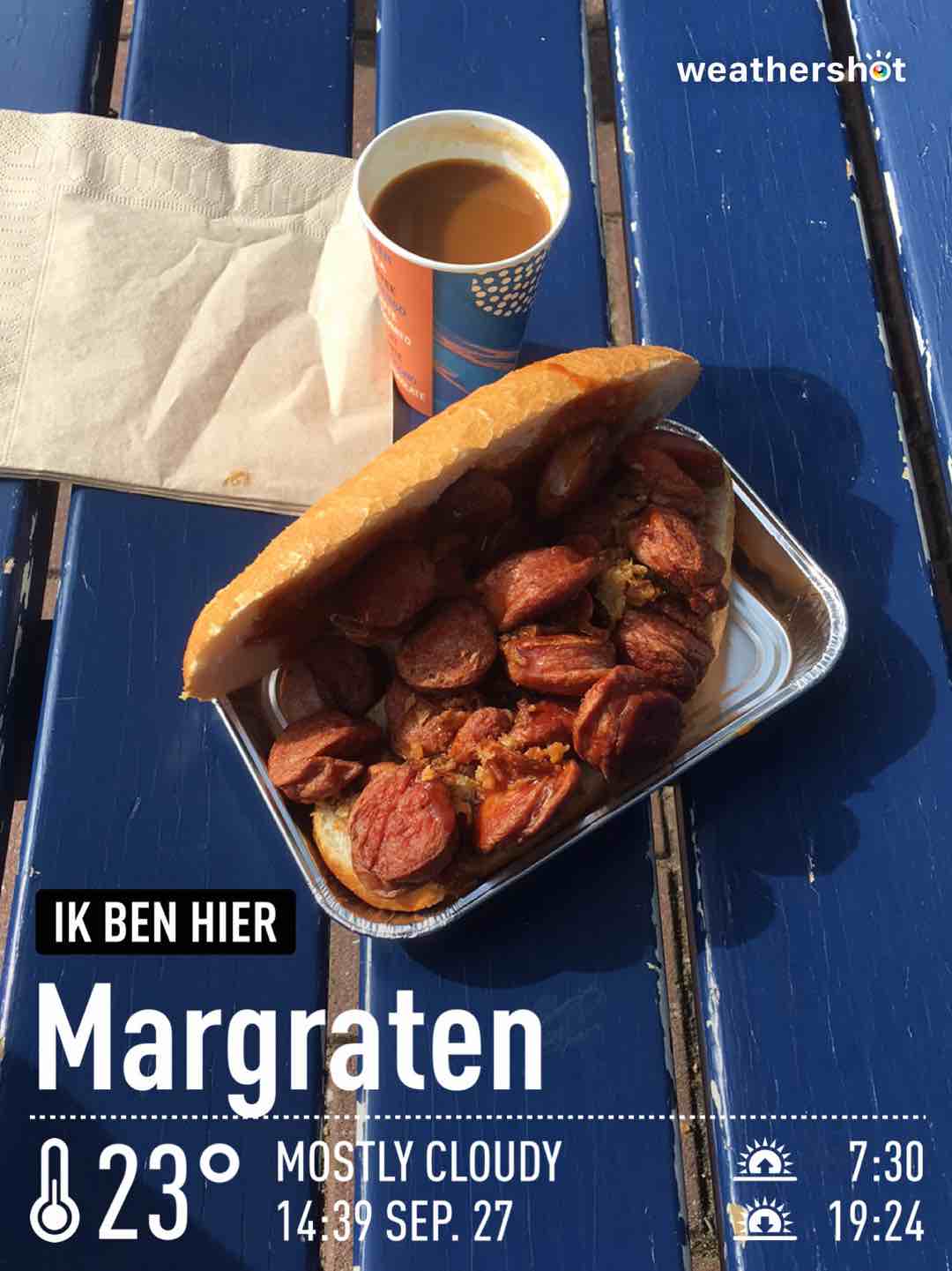 Weather in Margraten, 23°C — September 27, 2023 (community photo)