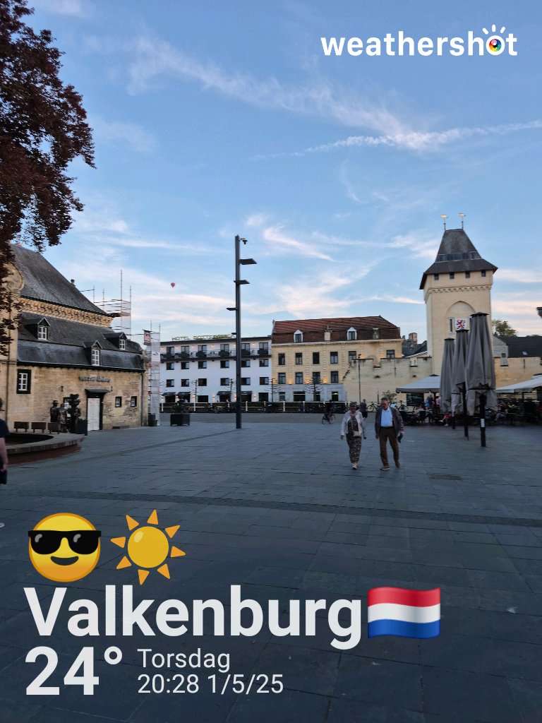 Clear weather in Valkenburg, 24°C — May 1, 2025 (community photo)