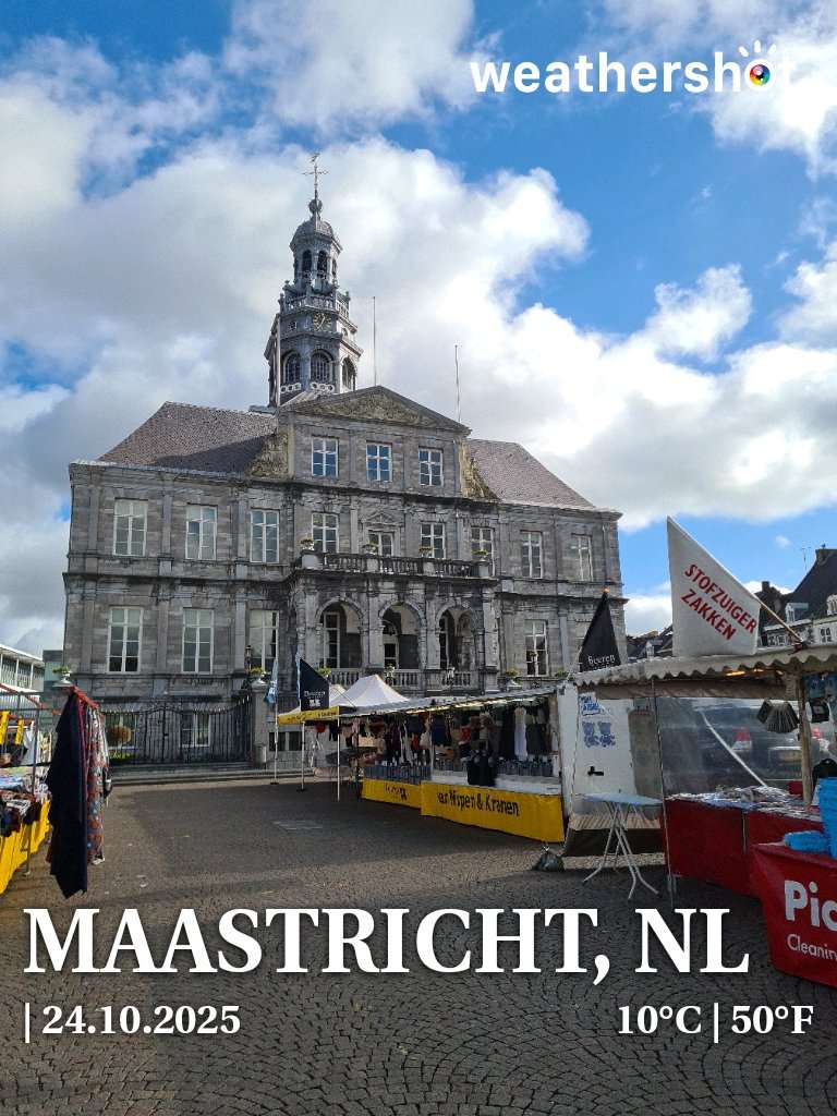 Clear weather in Maastricht, 10°C — October 24, 2025 (community photo)