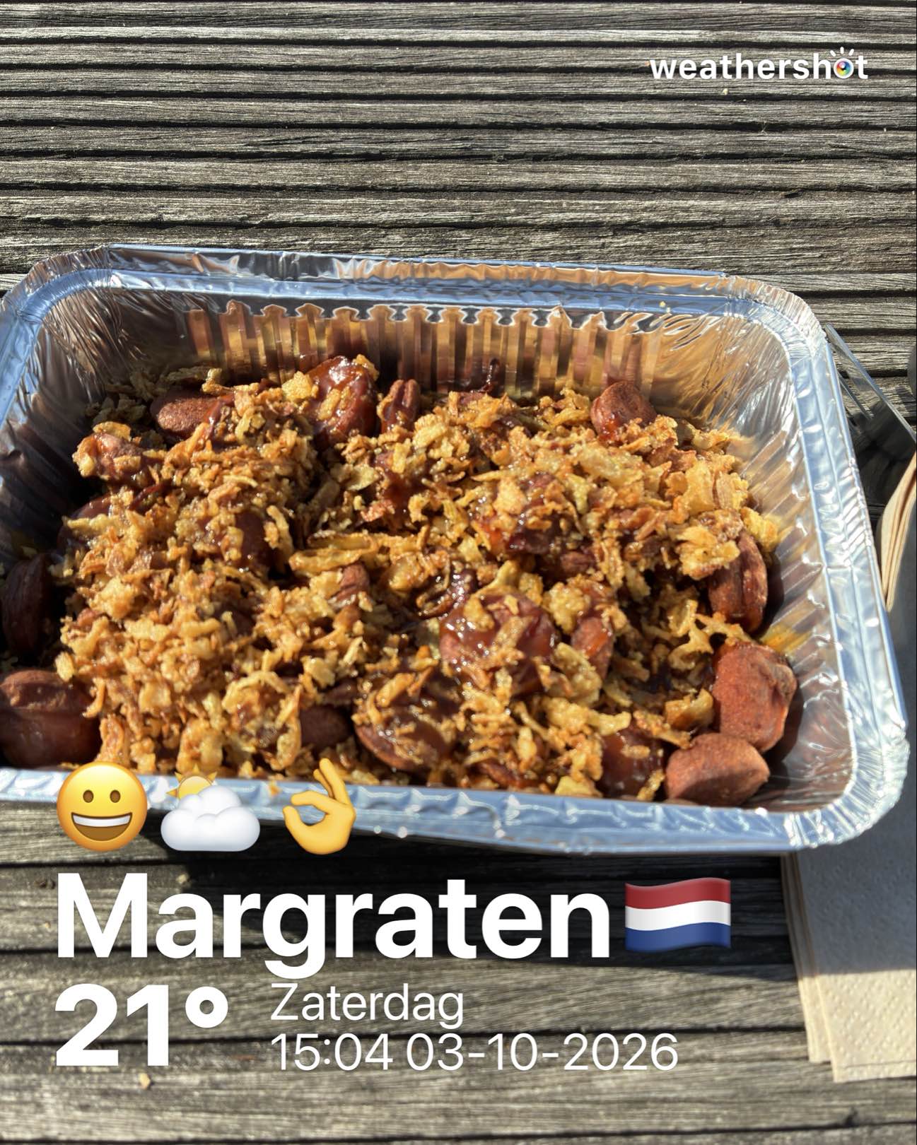 Weather in Margraten, 21°C — October 3, 2026 (community photo)