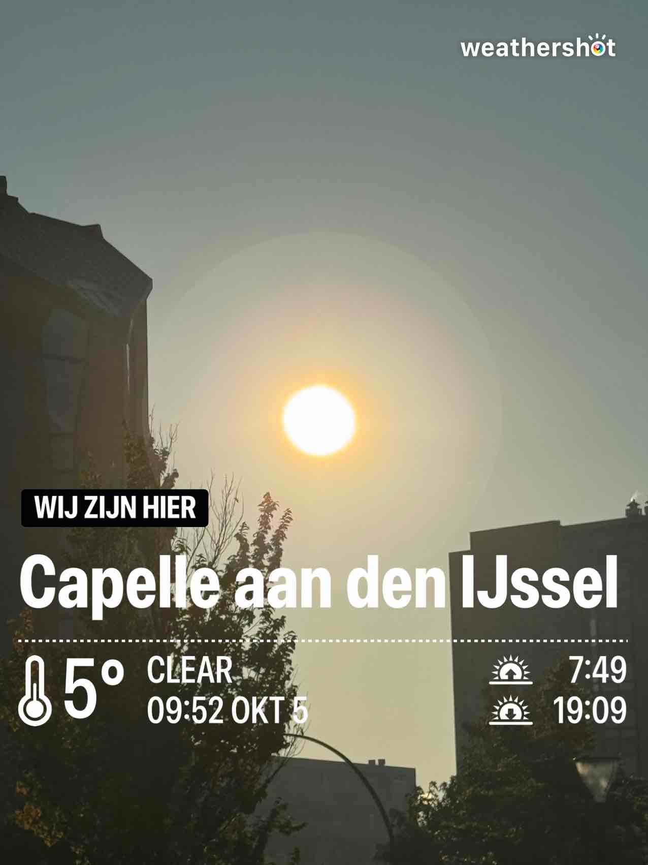 Weather in Capelle aan den IJssel, 5°C — October 5, 2024 (community photo)