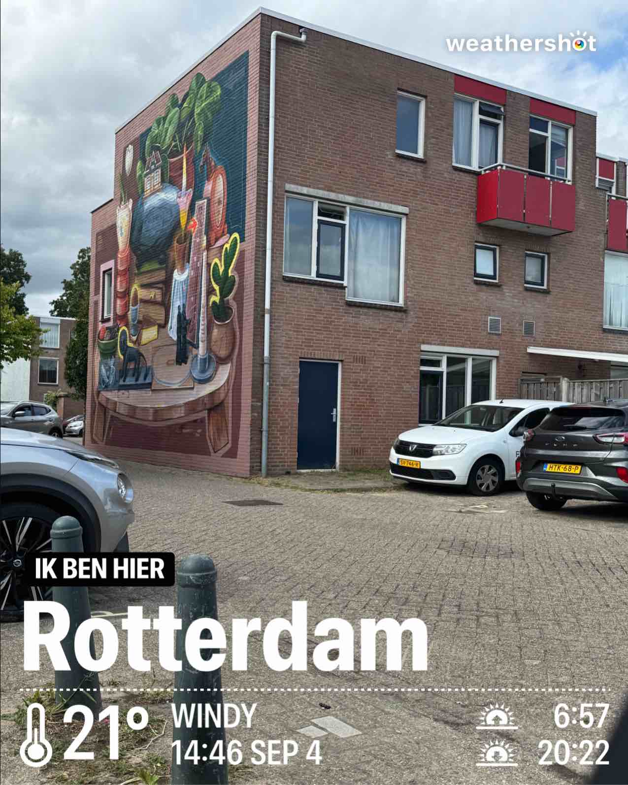 Clear weather in Rotterdam, 21°C — September 4, 2025 (community photo)