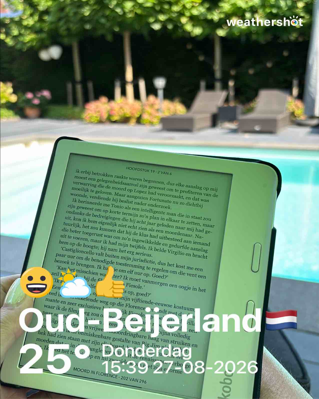 Partly cloudy weather in Oud-Beijerland, 25°C — August 27, 2026 (community photo)